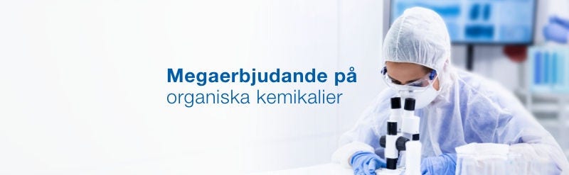 Megaerbjudande på organiska kemikalier