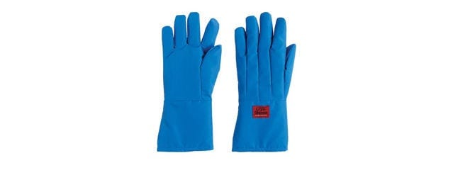 Tempshield™ Cryo-Gloves™ blå vattentäta kryohandskar i mellanarmslängd