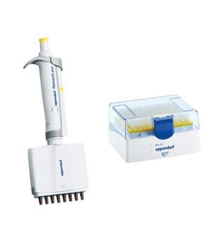 Eppendorf™ Research™ plus mekanisk flerkanalspipett, 10 till 100 µL