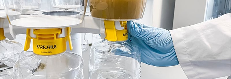 Lab-Scale Harvest and Clarification of Lentiviral Vectors Using Sartoclear Dynamics Lab Filtration Systems